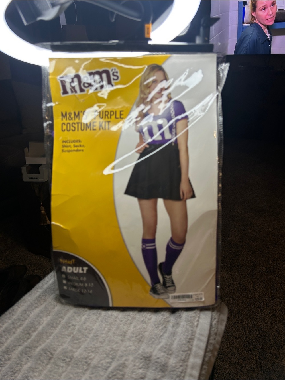 M&M'S Purple Costume Kit with Purple Shirt & Socks